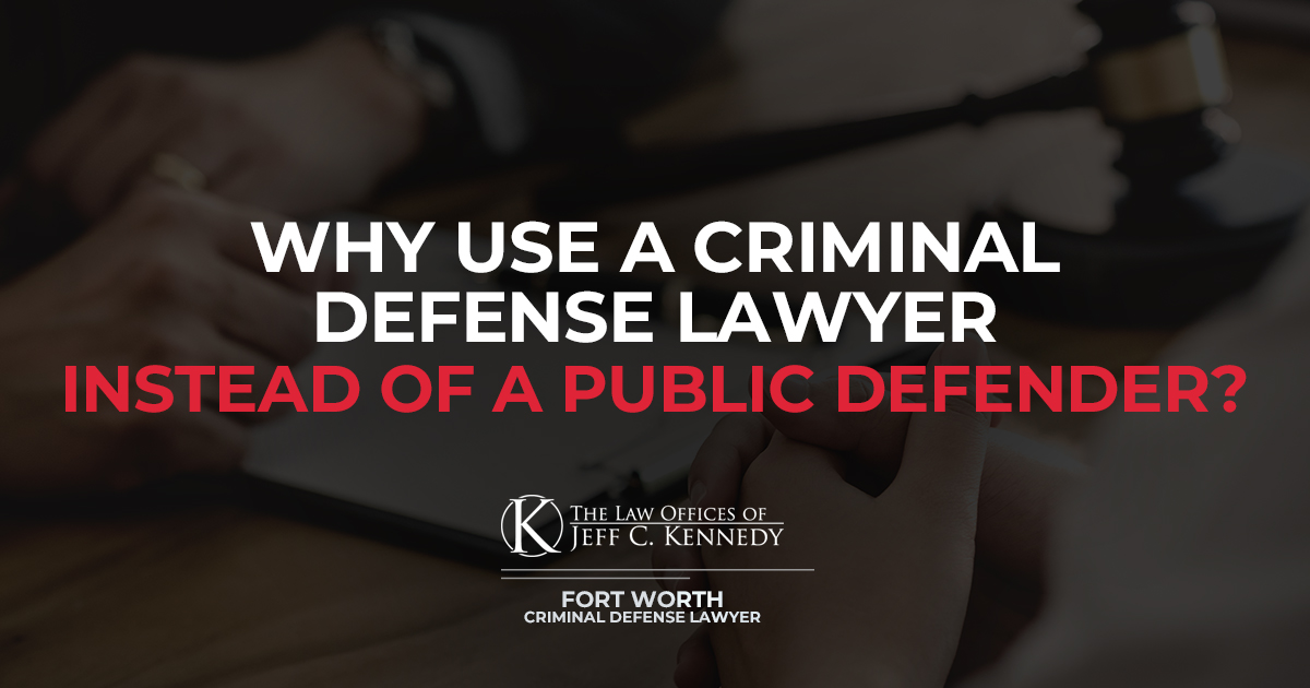 Why Use a Criminal Defense Lawyer Instead of a Public Defender?